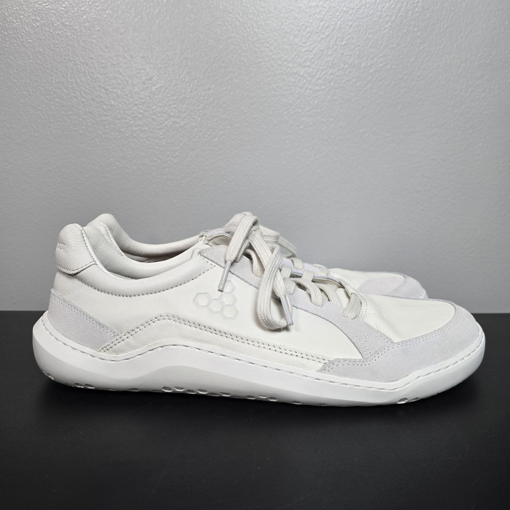 VivoBarefoot Shoes Mens 45 12 White Limestone Gobi II X NFW Barefoot Minimalist